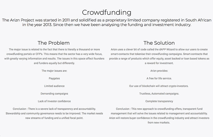  arizn ico hopes community crowdfunding utilizing achieve 