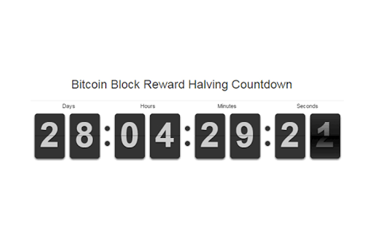 Bitcoin Block Reward Halving Countdown Real Time Updates - 