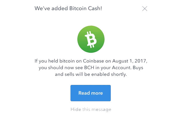 Bitcoin Cash Dollar Removing Payment Method Coinbase Cancels - 