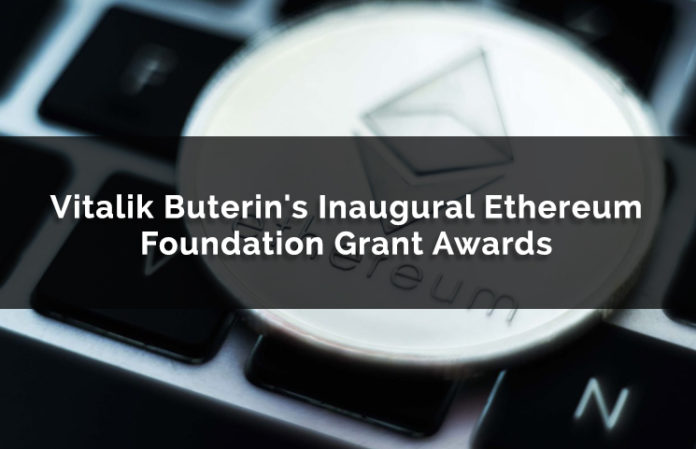 Vitalik Buterin's Inaugural Ethereum Foundation Grant Awards Vitalik Buterin's Inaugural Ethereum Foundation Grant Awards