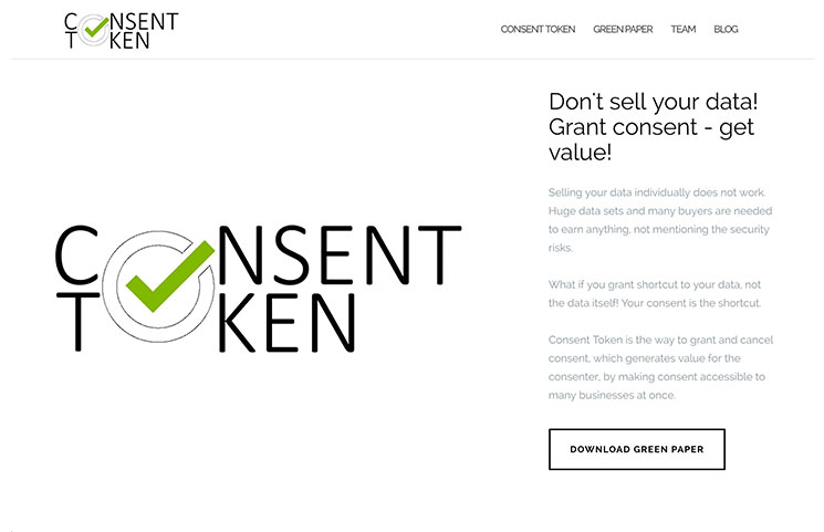 consent token home page