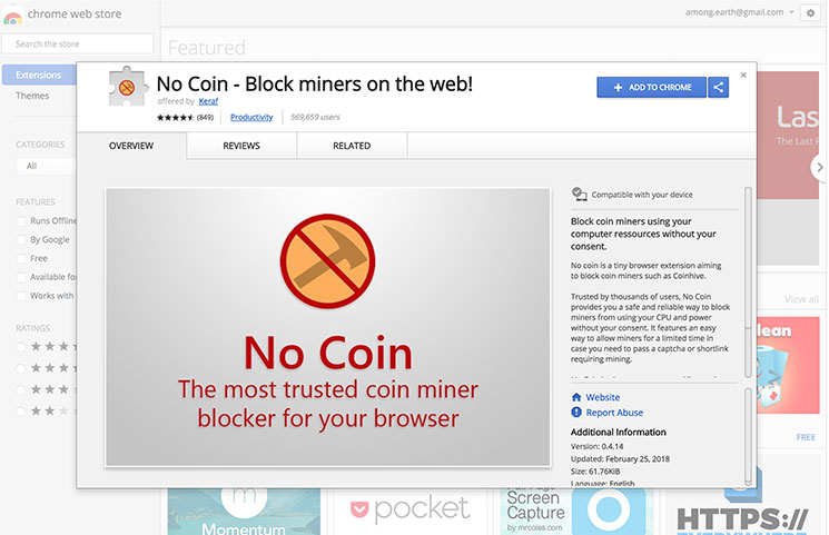 no coin block web miners