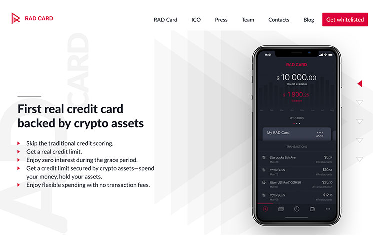 rad card homepage