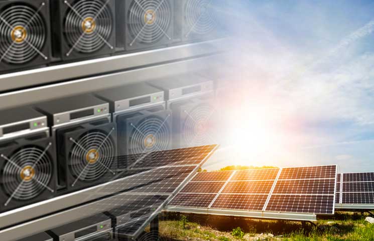 companies using solar for crypto mining