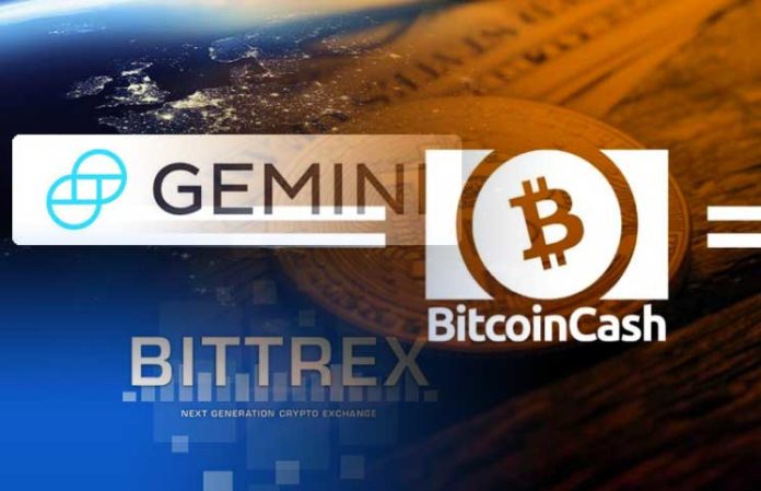 Gemini Adds Bitcoin Cash (BCH) to its Trading Platform