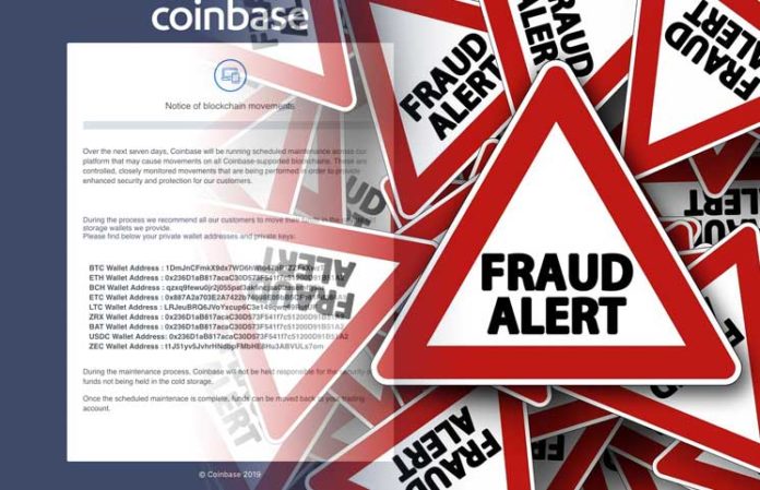 Scam Alert: Fake Coinbase ERC20 Support Email Attempts to Phish Private Keys