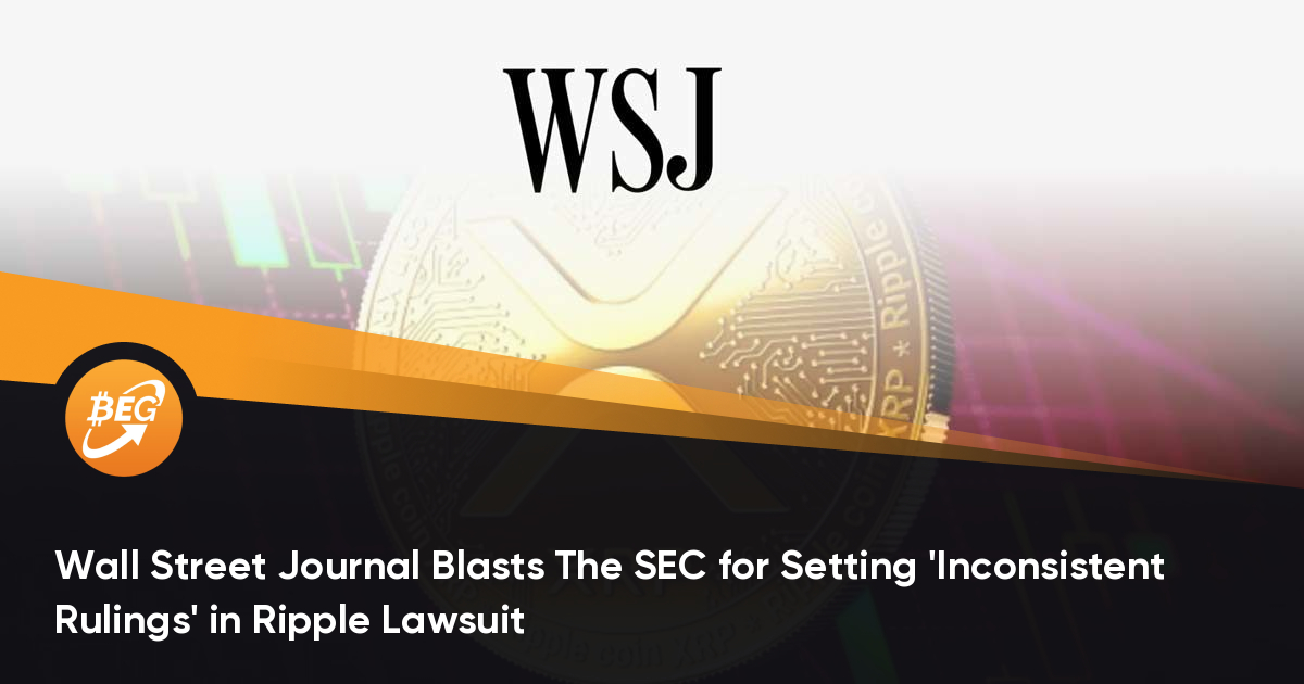Wall Street Journal Blasts The SEC for Setting ‘Inconsistent Rulings’ in Ripple Lawsuit thumbnail