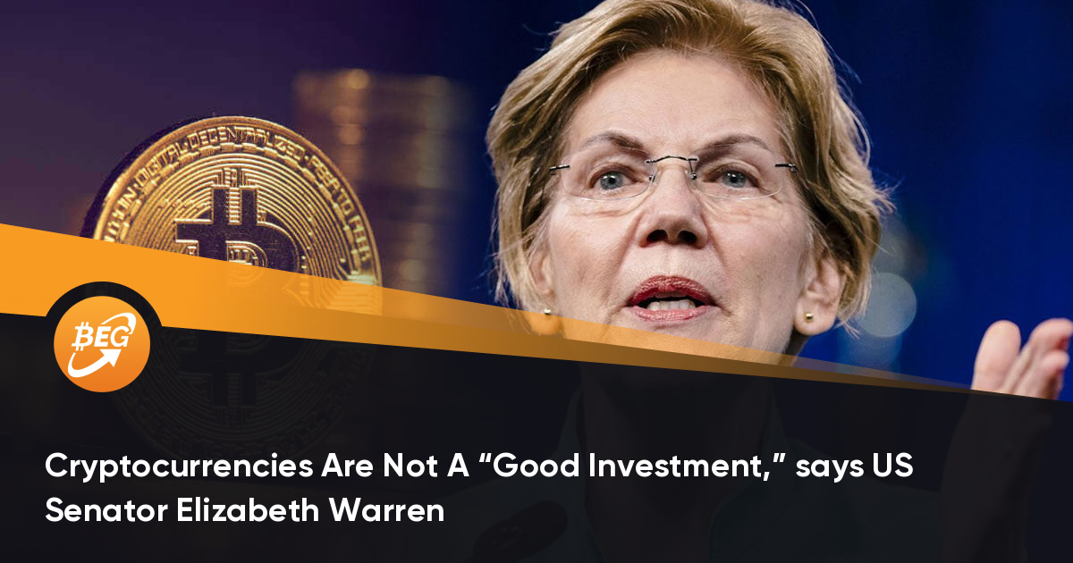 elizabeth warren crypto digital currencies