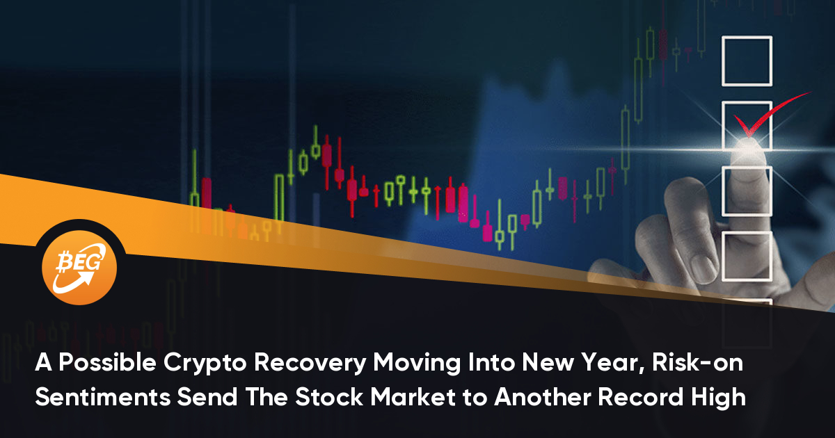 A Ability Crypto Restoration Entertaining Into New twelve months, Threat-on Sentiments Send The Stock Market to One other File Excessive thumbnail